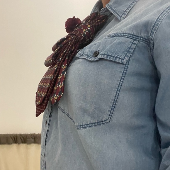 *NEW* Ladies Custom Neck-ties with Bow. Double patterns. Colors vary. $55 each - Picture 6 of 6